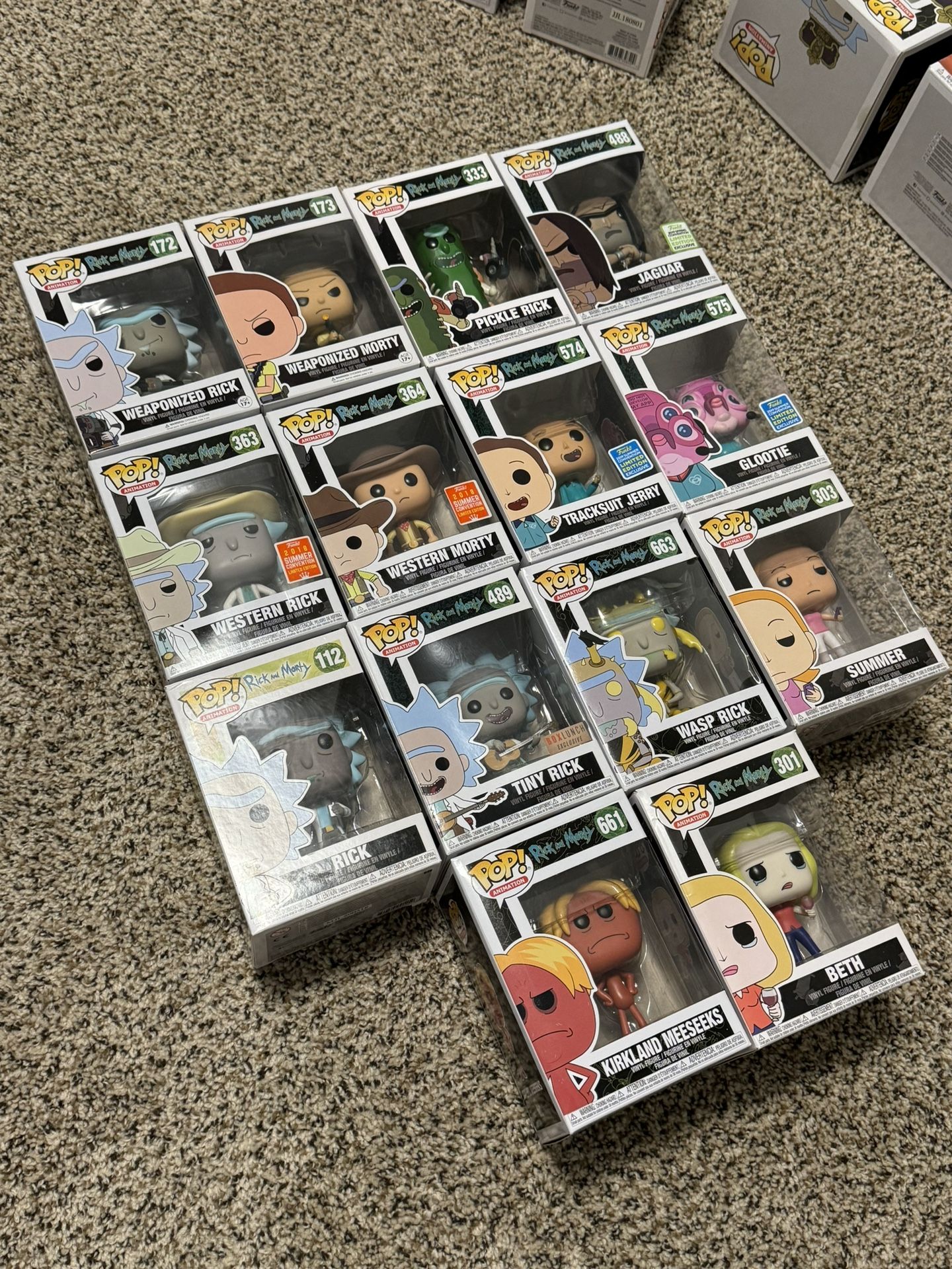 Rick and Morty Funko Pops