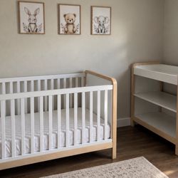Crib And Changing Table