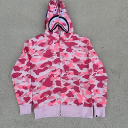 PINK BAPE ZIP UP JACKET