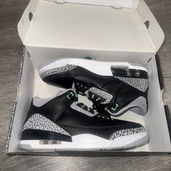 Jordan 3 Green Glow Sz 12 