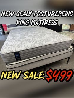 NEW SEALY POSTUREPEDIC KING MATTRESS