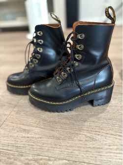 Dr. Martens Leona leather heel boots