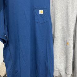 XL Carhartt Sweatshirt & T-Shirt