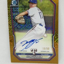 2026 bowman Gold AUTO Mega Mojo /50 “KOREAN OHTANI” ! Seong-Jun Kim