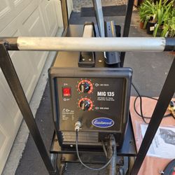 Eastwood MIG135 Welder with cart in excellent condition 