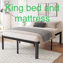 KING BED AND MATTRESS DEAL