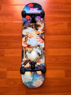 Superior Complete Skateboard – Space Cats Graphic