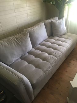 Sofa in good shape no stains no cracks bought it from a signal