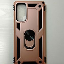 MyBatw Slim Ring Stand Case for Samsung Galaxy A52 5G - Rose Gold / Black