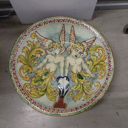 Vintage hand painted plate