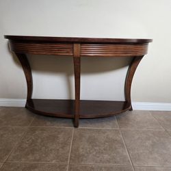 Espresso Brown Contemporary Console Table - Used