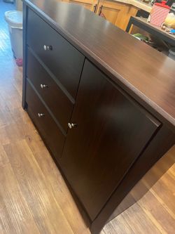 Small Brown Dresser (Crescent 3 Drawer Dresser)
