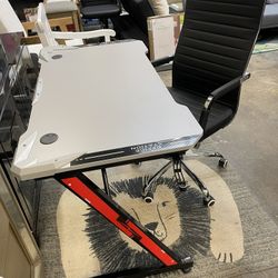 Gaming Desk $99 Leather Desk Chair $89
