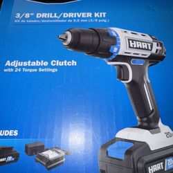 Hart 3/8  Drill /Driver kit