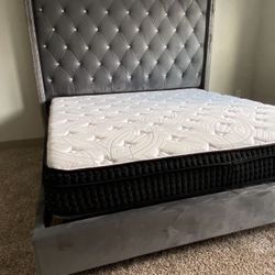NEW QUEEN AND KING BED WITH PROMOTIONAL MATTRESS AND FREE DELIVERY 