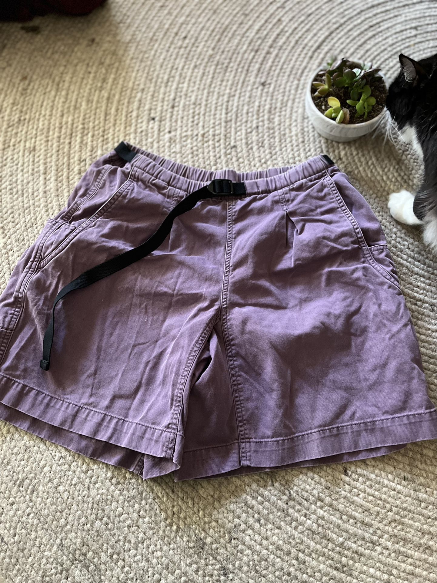Rare Vintage Patagonia belted Purple Canvas Shorts Size M