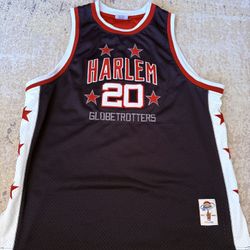 Vintage Platinum Fubu Harlem Globetrotters Haynes Jersey Adult 3XL, Not Kobe, LeBron, Jordan  
