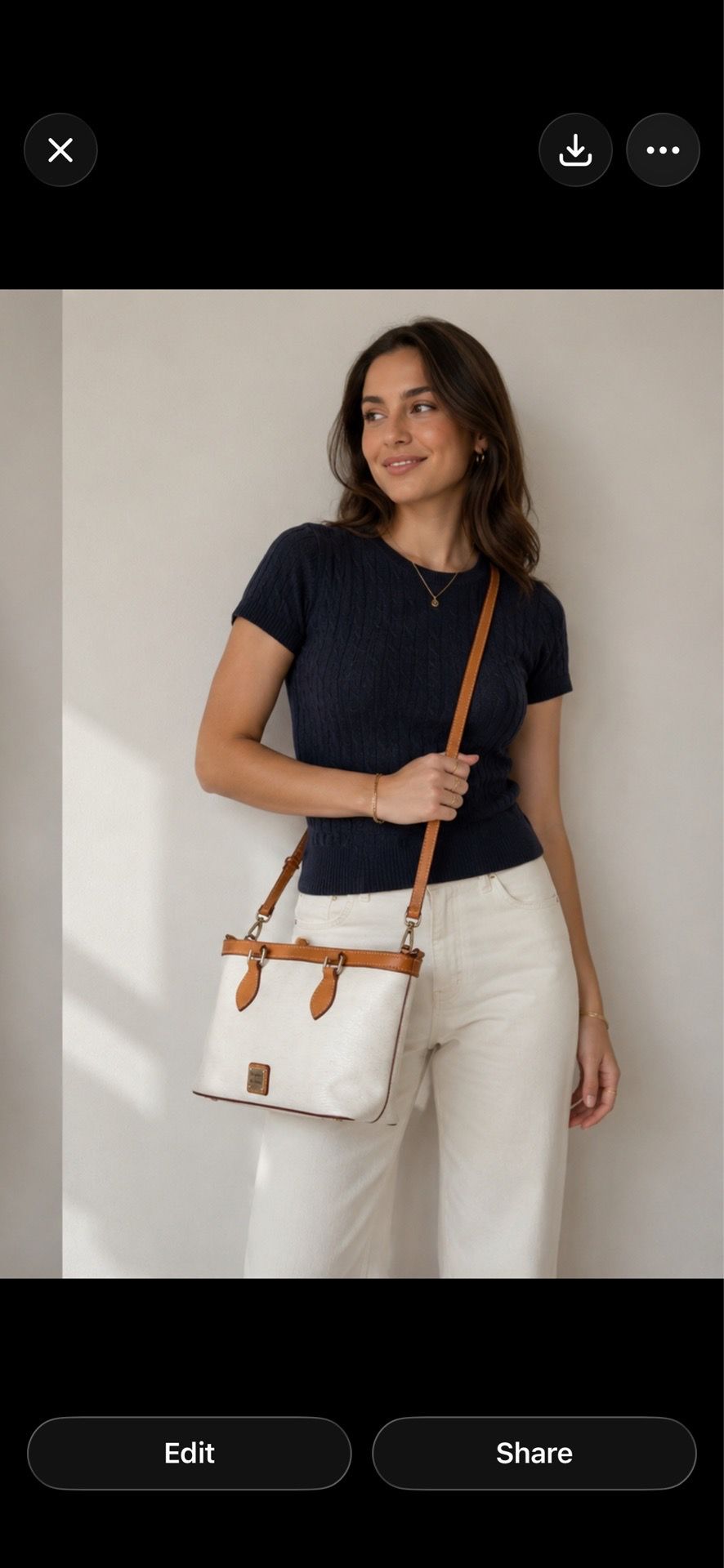 Medium bag in White