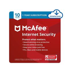 McAfee Internet Security 10 Devices 1 Year 