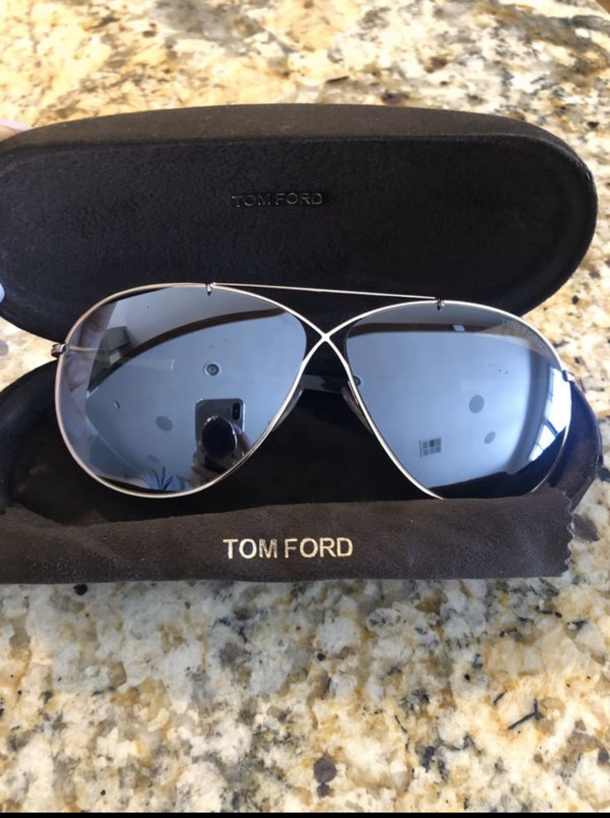 Authentic Tom Ford Eva Aviator Sunglasses