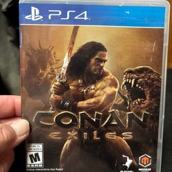 Conan Exiles for Playstation 4. Disc & case art.
