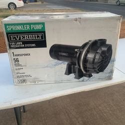 Everbilt 1 HP Plastic Lawn Sprinkler Pump. 