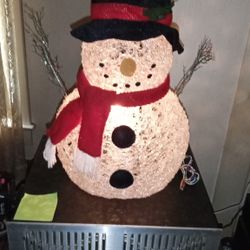 Large Clear Plastic Santa 