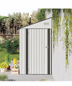4×8 FT Outdoor Metal Storage Shed