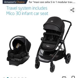 Maxi Cosi Mico 30 -  3 in 1 Carseat, Big Wheel, Black