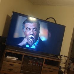 75 In LG Tv And Fireplace Stand