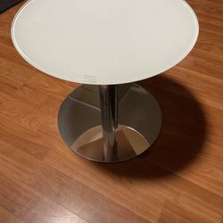 Glass end table