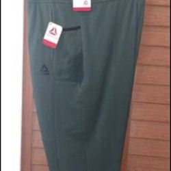 Mens Forest Green Reebok Sweat Pants Size 2XL