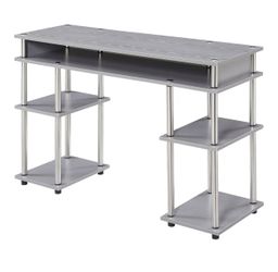 Light gray wood finish desk
