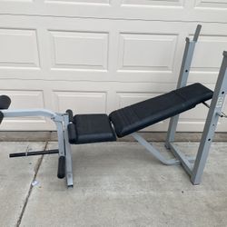 $180 Weight Bench and Lots of Weights 