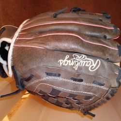 RAWLINGS {brown leather inner web youth size baseball glove