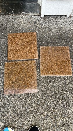 12” square granite tiles