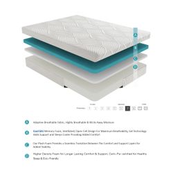 10" Full Gel-Infused Memory Foam Mattress
