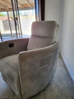 Silver Recliner  Chair 