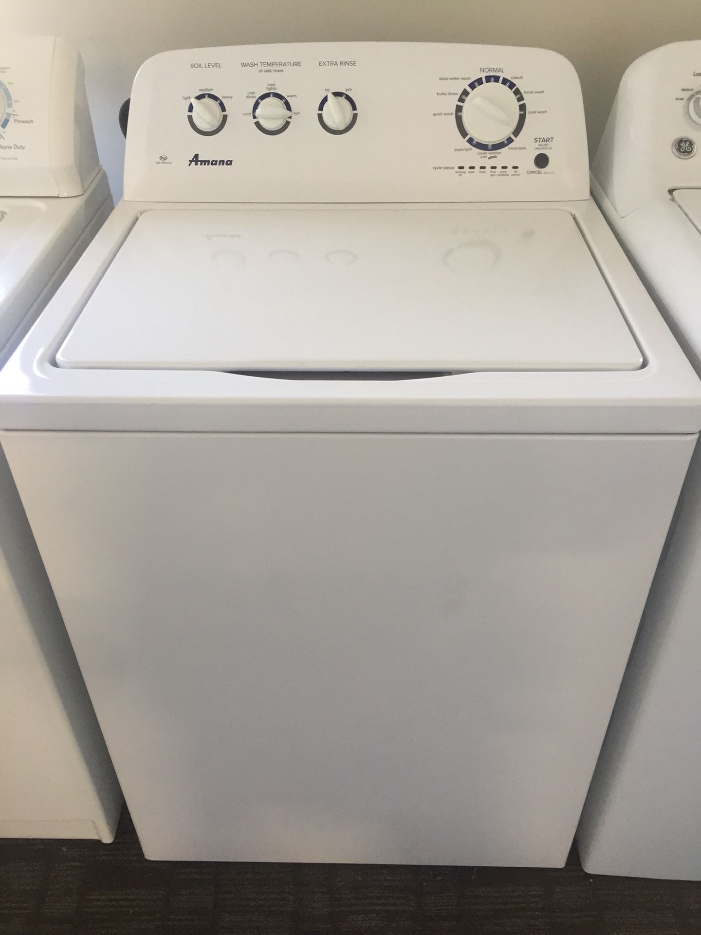 USED 2018 AMANA WASHER COMES WITH 60 DAY WARRANTY SAME DAY DELIVERY AVAILABLE