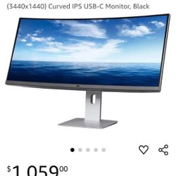 Dell U3419W Ultrasharp Curved Monitor 34 Inch 