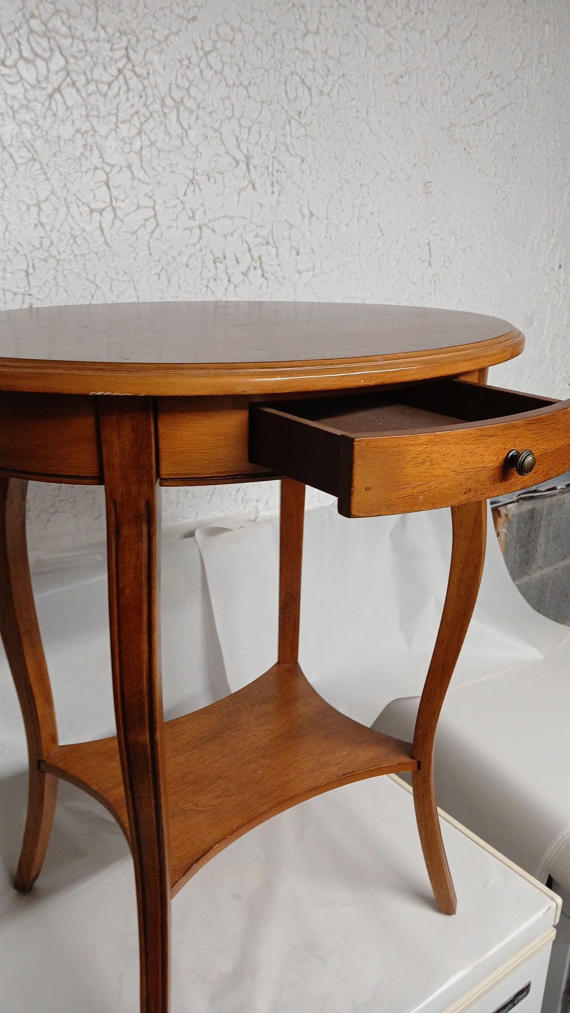 Tall End Table With Drawer