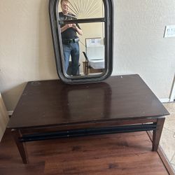 Coffee Table and Mirror 