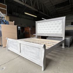 Solid Wood Cal King or King Bed Frame