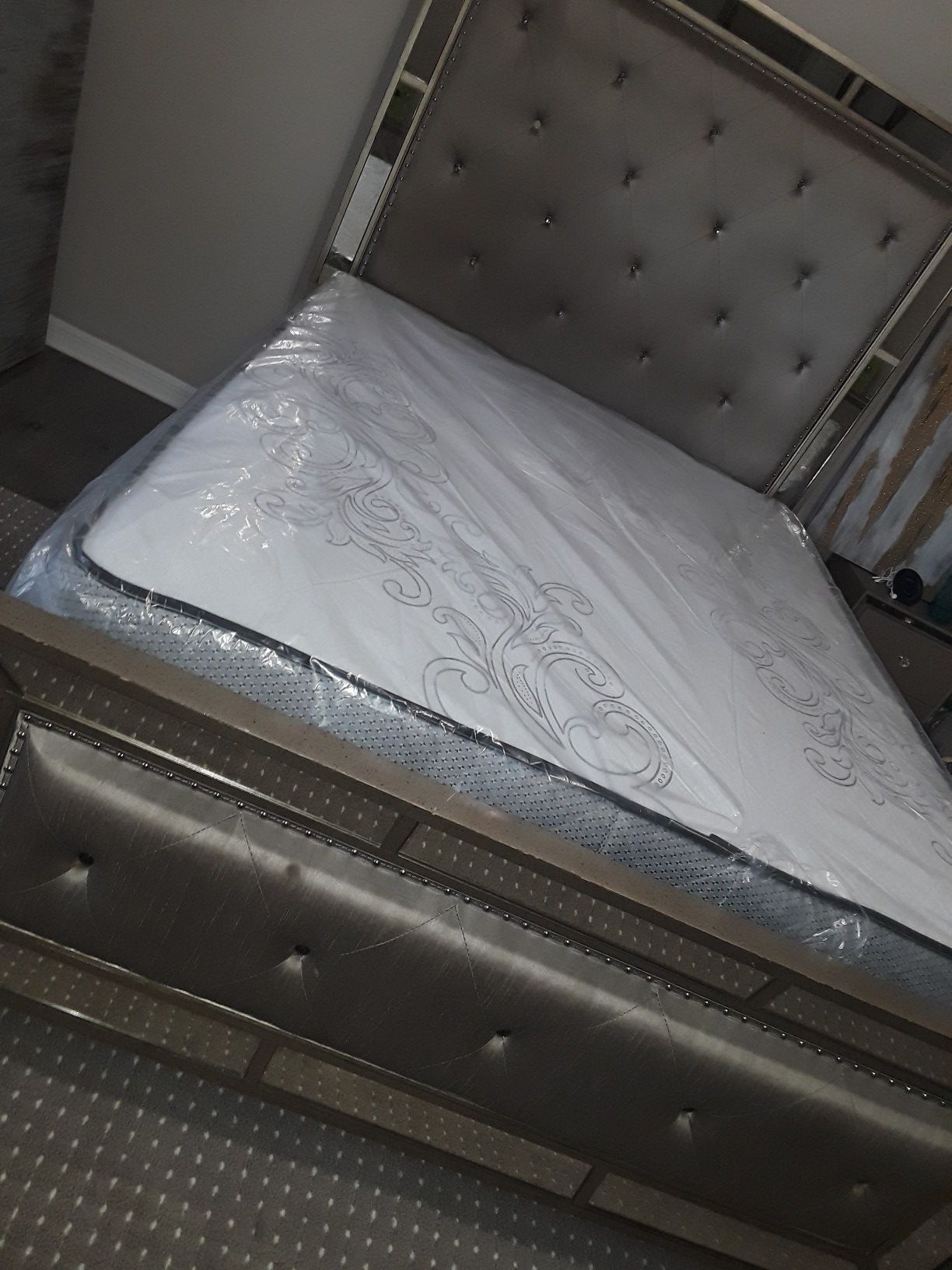 Plush queen size set $199.99 mattress and box spring Home & Garden