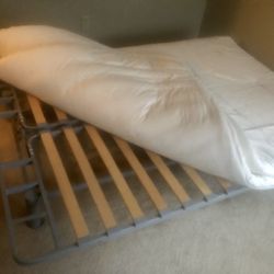 Free Futon/ Frame And Dark Green Couch