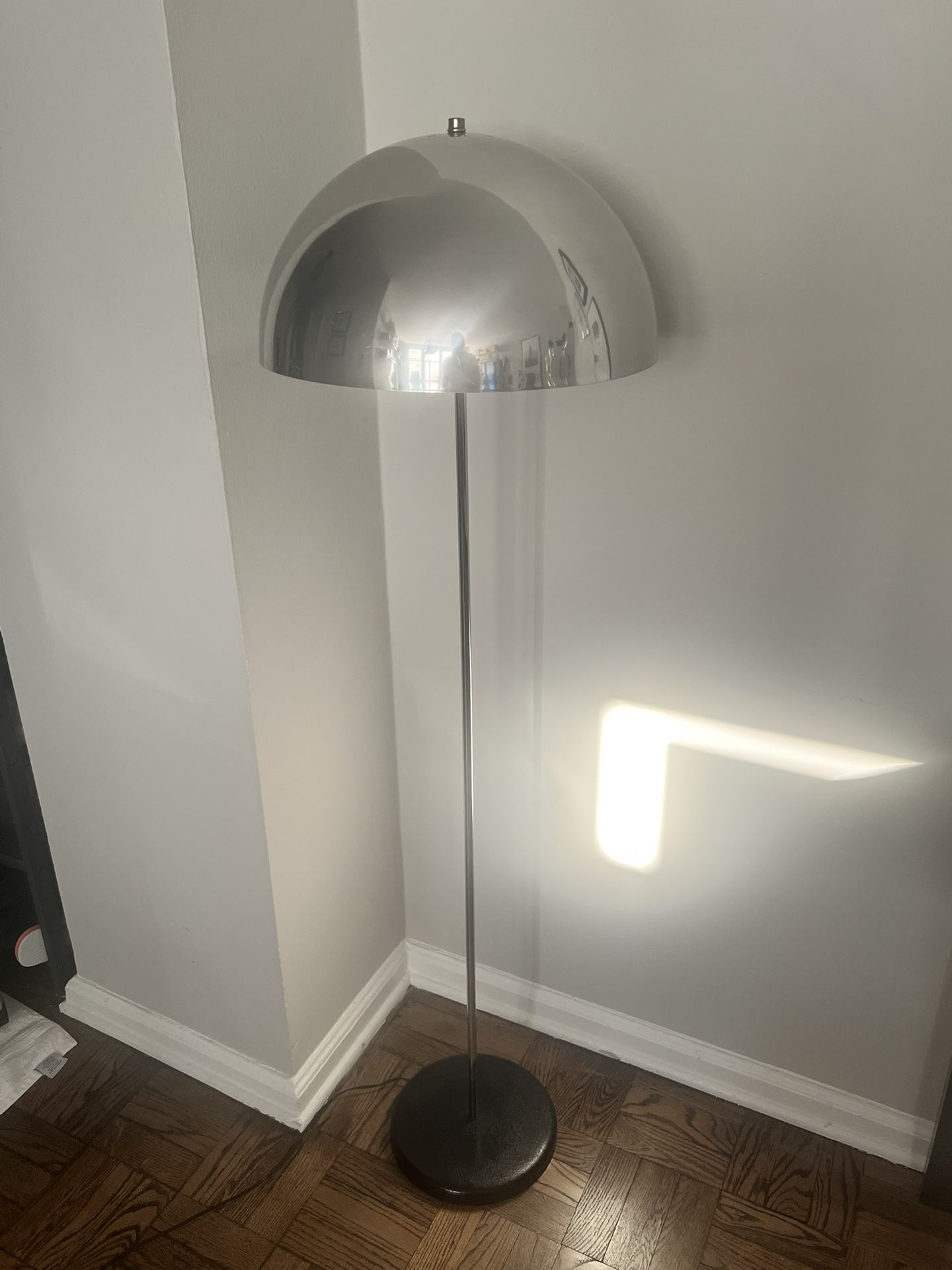 Vintage Chrome Floor Lamp.