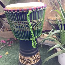 DJEMBE  Drum- Hand made by Nigerian Man