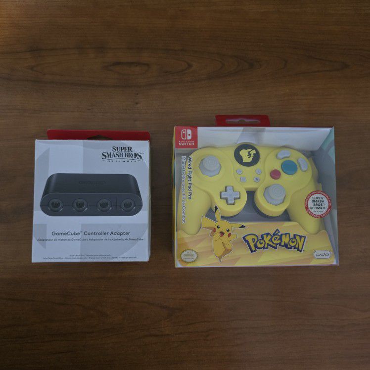 Nintendo Switch GameCube Controller Adapter With Controller 