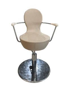 Gamma & Bross Luxury High End Salon Styling Adjustable Swivel Leather Chair with Armrest