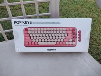 Logitech POP Mechanical Wireless Keyboard with Customizable Emoji Keys, Durable Compact Design, Bluetooth or USB Connectivity, Multi-Device, OS Compat
